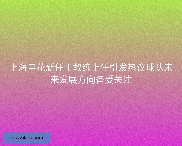 上海申花新任主教练上任引发热议球队未来发展方向备受关注