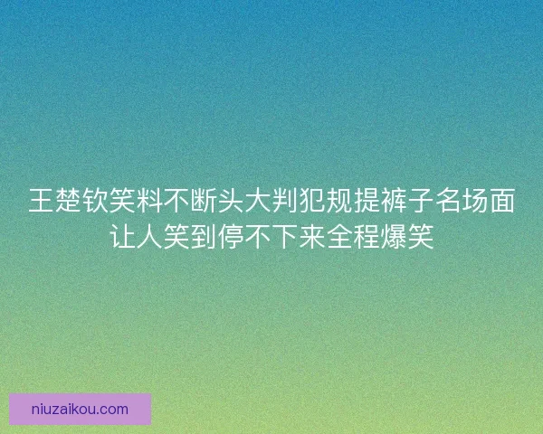 王楚钦笑料不断头大判犯规提裤子名场面让人笑到停不下来全程爆笑